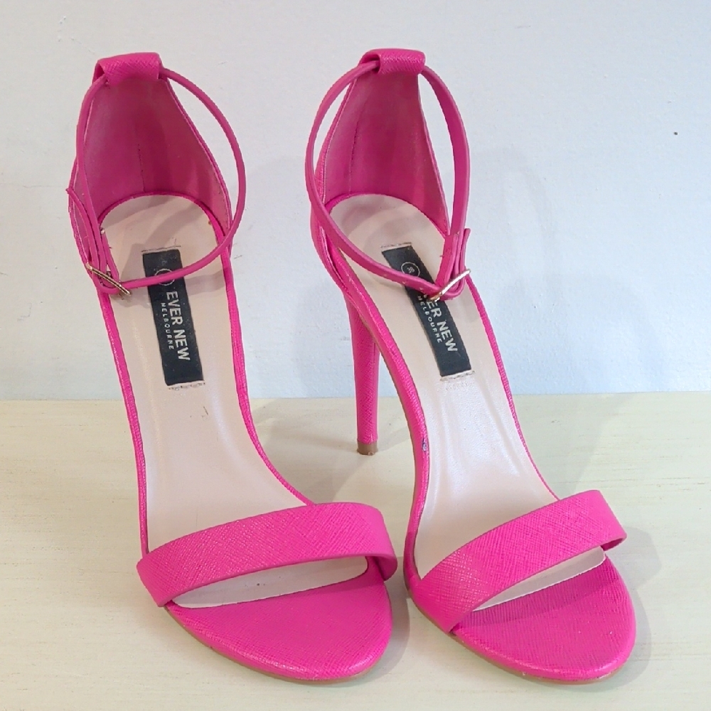 Ever New Melbourne Pink Stiletto Sandals Size 38